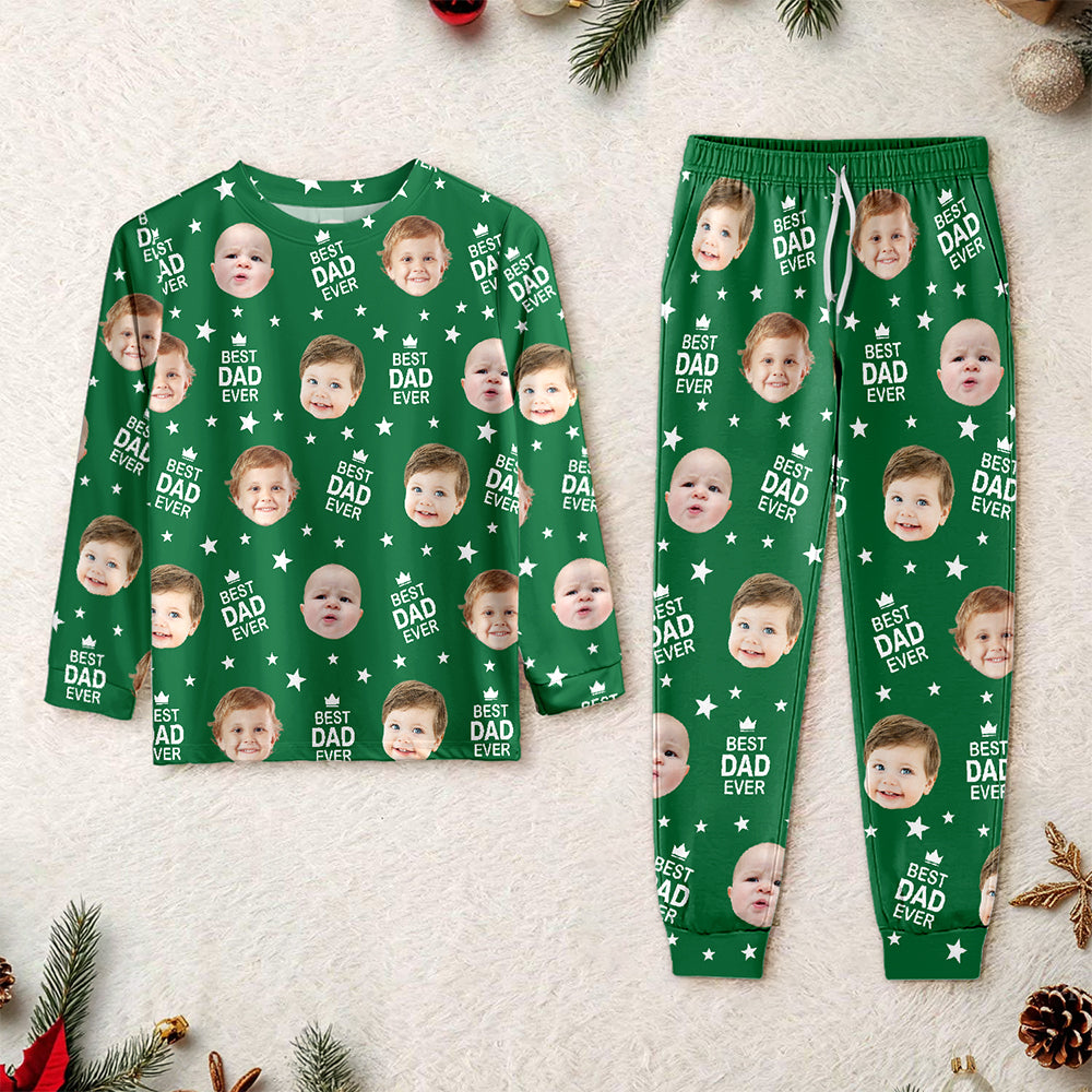 Custom Face Photo Best Mom Best Dad Ever Sleepwear CH07 899122
