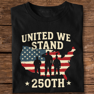 United We Stand 250th Anniversary USA Veteran Dark Shirt HA75 897302