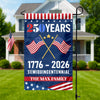 Custom Family Name America 250th Anniversary US Semiquincentennial Garden Flag HO82 901004