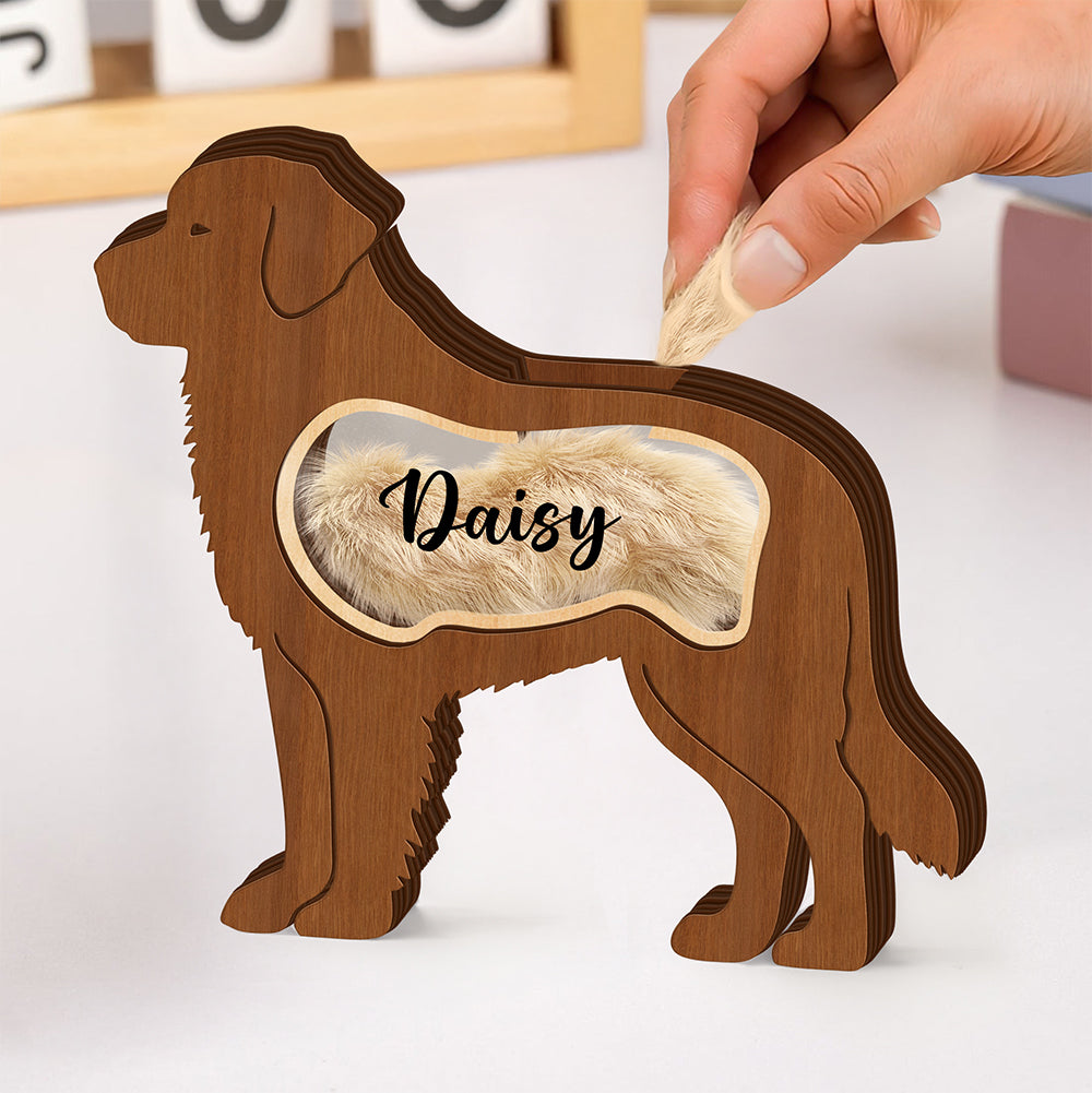 Personalized A Bond That Never Fades Pet Memorial Fur Urn Keepsake Gift For Dog Lovers HO82 894292