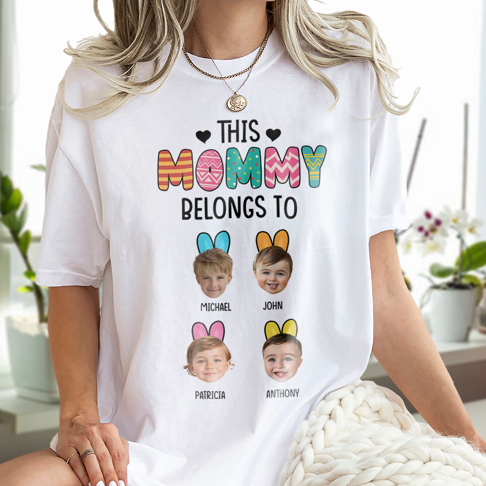 Custom Photo This Grandma, Mom Belongs To Shirt For Mother's Day HA75 891960