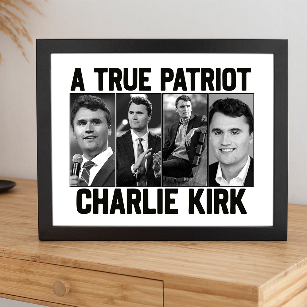 Justice for Charlie Kirk - Prayers Up for Charlie Picture Frame HA75 64486