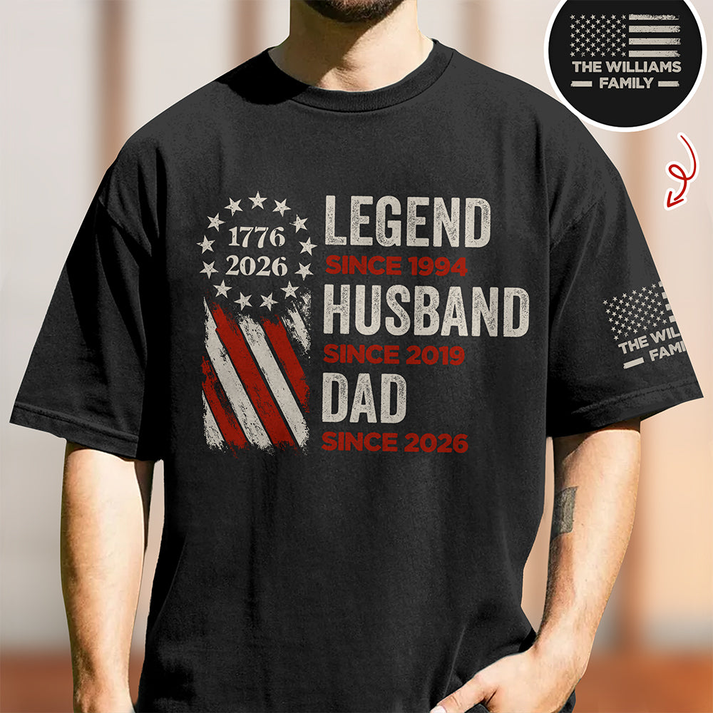 Personalized Legend, Husband, Dad And Grandpa Dark Shirt Gift For Dad, Father's Day HO82 902502
