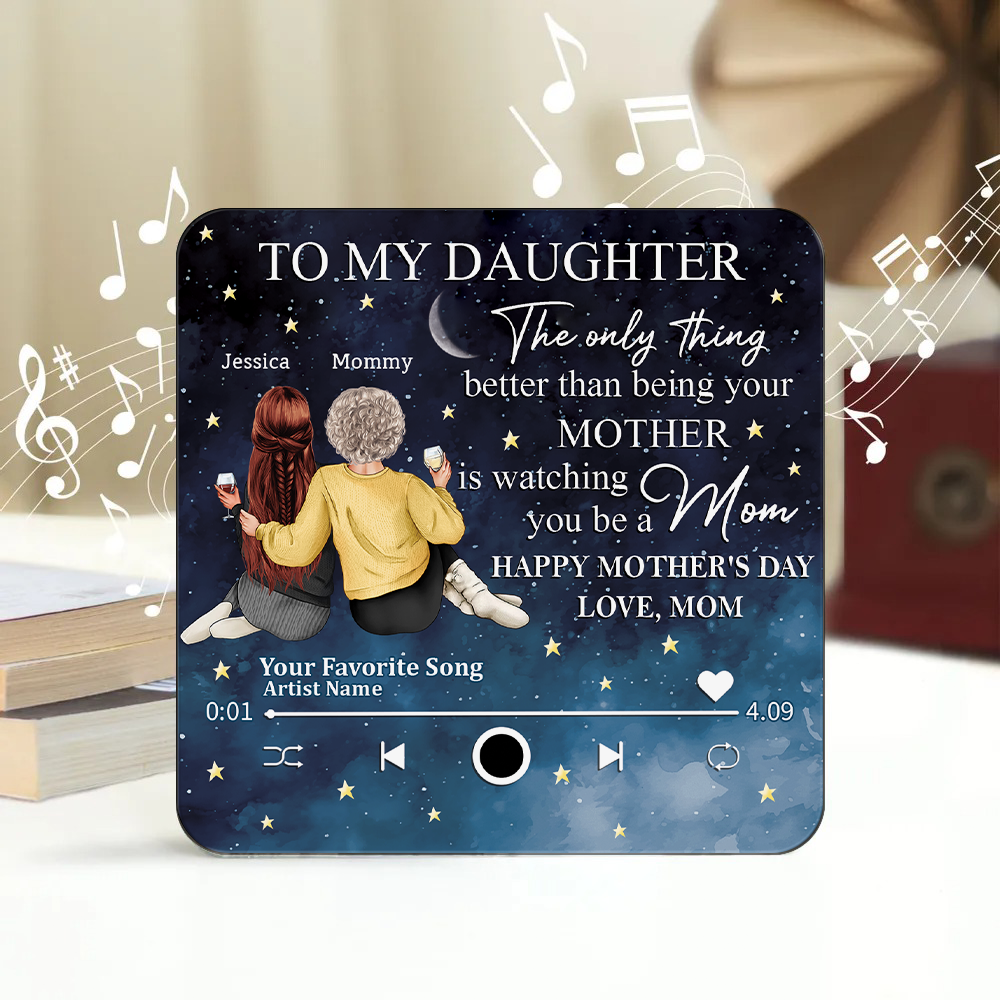 To My Daughter From Mom Happy Mother's Day Personalized Music Fridge Magnet HA75 891972