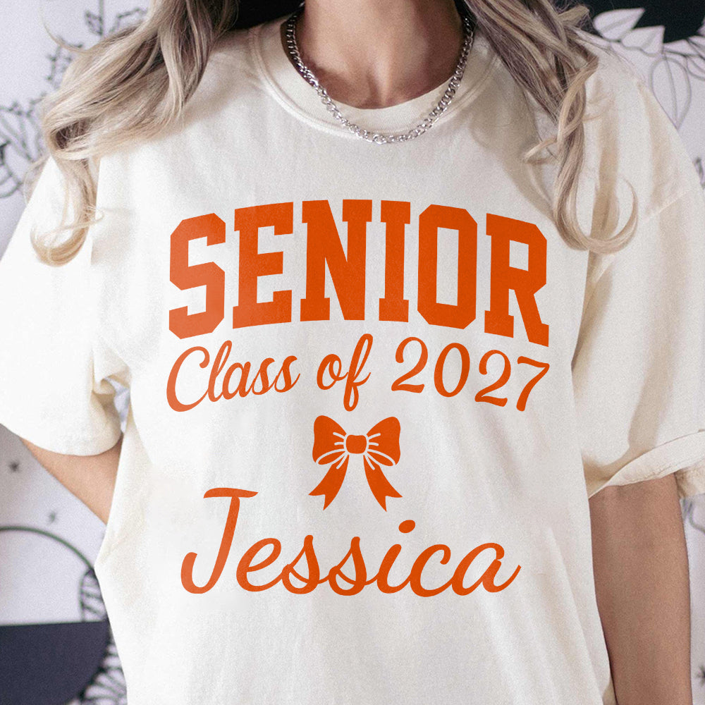 Personalized Name Senior Class of 2027 Bright Shirt Graduation Gift HA75 919100