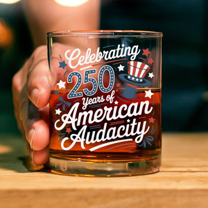 250 Years America 250th Anniversary USA 4th of July Whiskey Glass HO82 894814