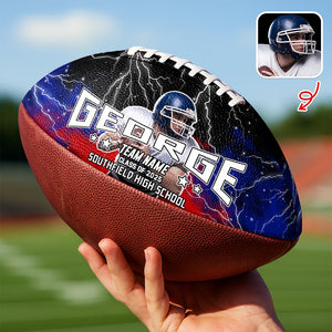 Custom Photo, Text And Color Football Ball Gift For Football Lover CH07 895516
