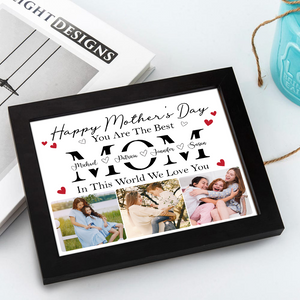 Custom Photo Happy Mother's Day To The Best Mom In This World Personalized Picture Frame CH07 895272