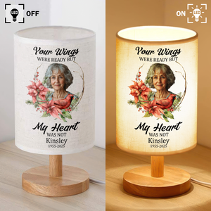 Custom Photo Dad Mom In Heaven Fabric Lamp TH10 892849