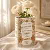 Personalised Wedding Toile De Jouy Ceramic Book Vase Bridal Shower Gift, Engagement Gift CH07 180192