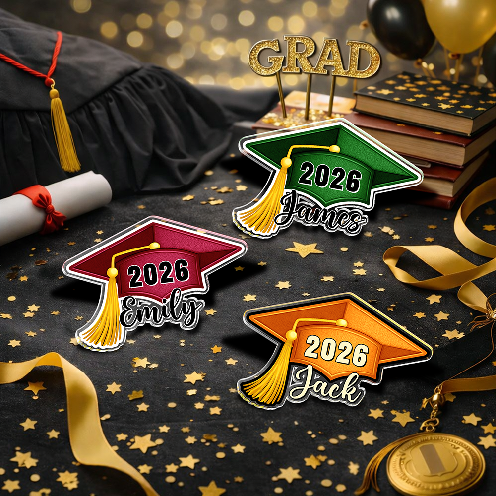Custom Name Class of 2026 Graduation Acrylic Pin HA75 921032