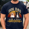 Custom Photo Dog Dad The Man The Myth The Snack Dealer Dark Shirt HO82 902504