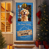 Welcome To Our Home Peeking Pets Door Cover Personalized Gift For Dog Lovers HO82 900242
