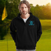 Personalized Best Daddy By Par Golf Quarter Zip Sweatshirt, Unique Golf Enthusiast Gift, Golfers and Coaches Gift HO82 900776