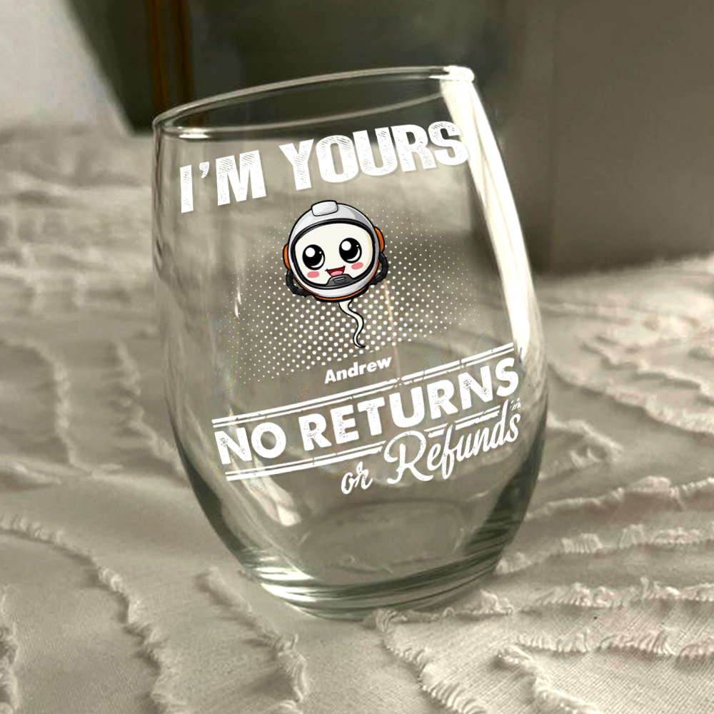 Personalized You Made The Choice And We're Yours Chaos Wine Glass LM32 893283
