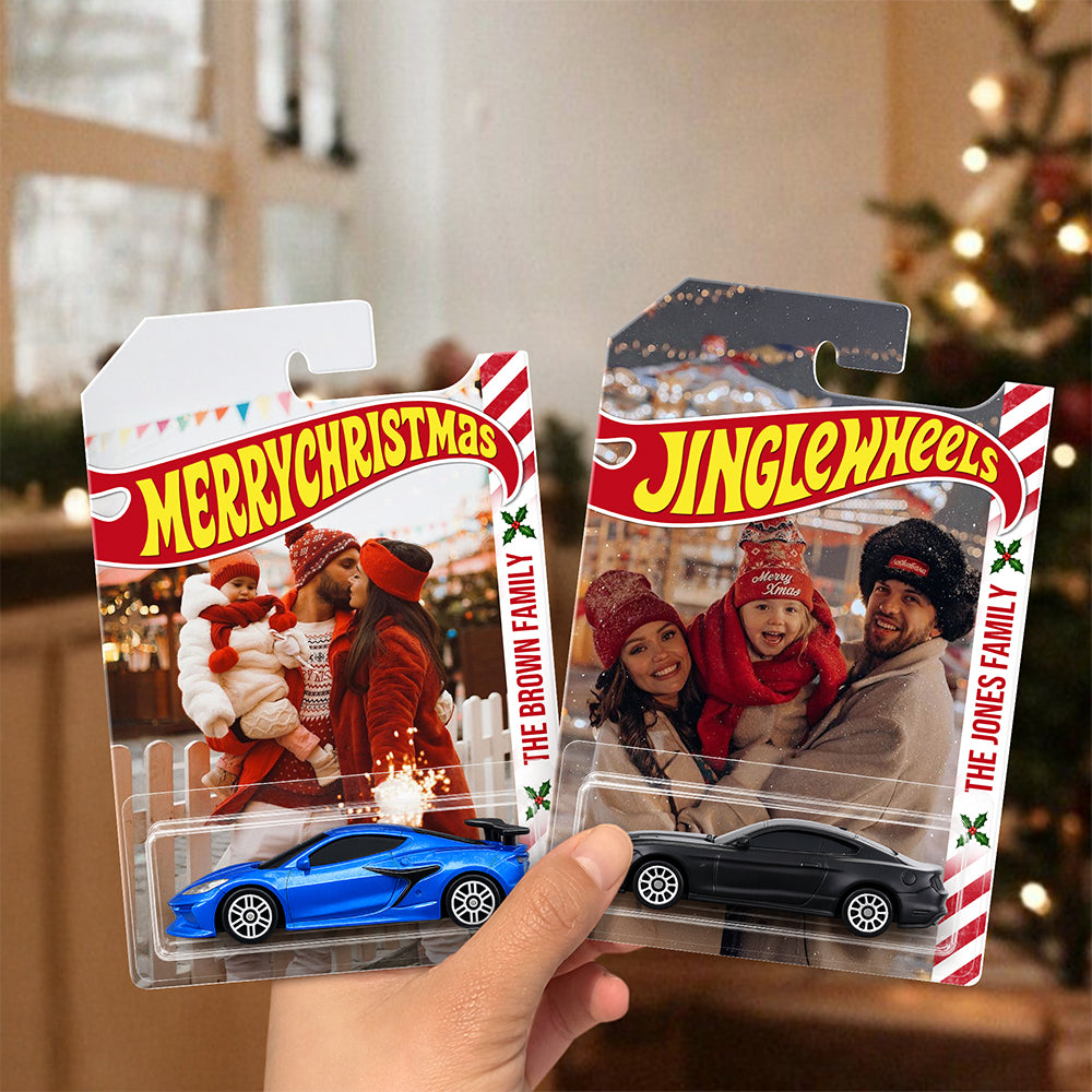 Custom Photo Merry Christmas Wheels Packaging For Family, Xmas Custom Collector Gift HO82 903182