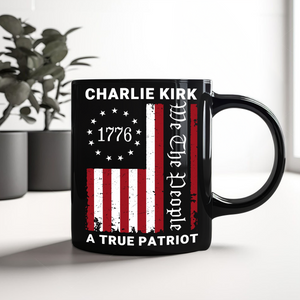 We The People - Pray For Charlie Kirk Memorial Black Mug LM32 65469