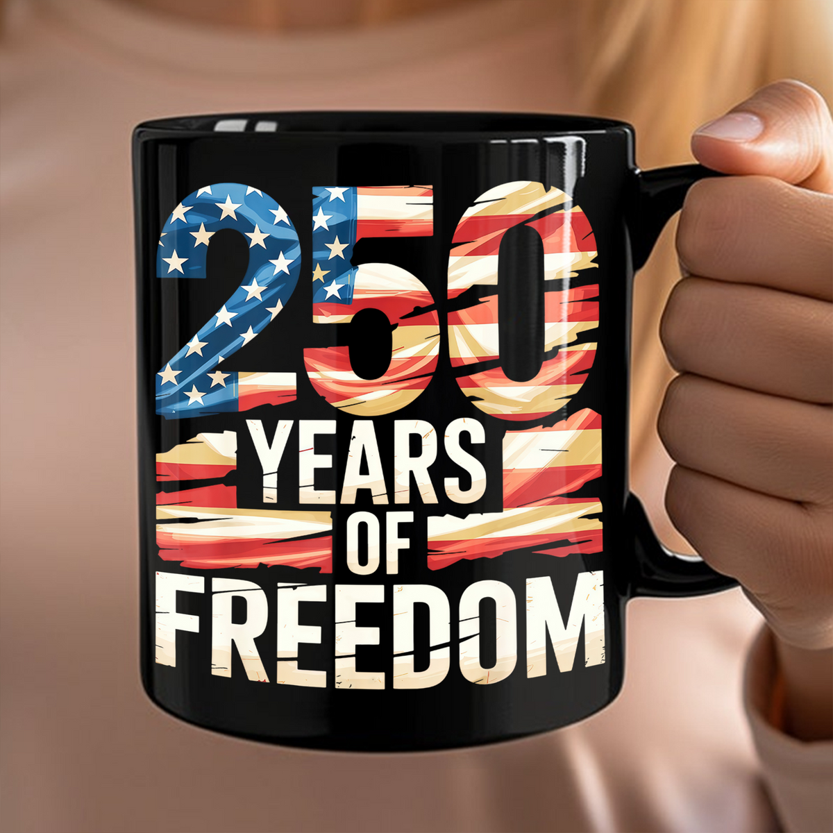 250 Years Of Freedom Black Mug TH10 896015