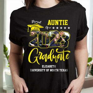 Custom Photo Proud Family Of A Graduate Graduation Dark Shirt For Family Members HA75 891934