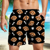 Custom Photo Face Dog With Bone Beach Short TH10 892763