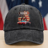 Custom Photo Route US 66 Car Washed Denim Baseball Cap HA75 897810