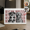 Personalized Vintage Photo Best Dog Cat Dad Mom Ever Building Brick Block CH07 911548