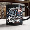 250 Years America 250th Anniversary USA 4th of July Black Mug HO82 894822
