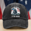 America 250th Anniversary 250 Years NYC USA Washed Denim Baseball Cap CH07 896738