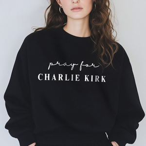 Pray for Charlie Kirk Dark Shirt LM32 65537
