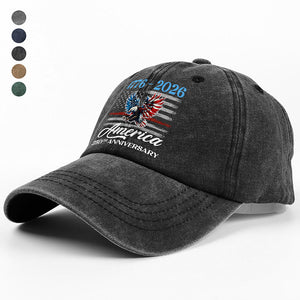 America 250th Anniversary Washed Denim Baseball Cap TH10 896827