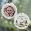 Custom Photo First Christmas Ceramic Ornament For Family TH10 170857