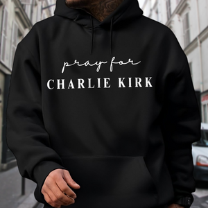 Pray for Charlie Kirk Dark Shirt LM32 65537