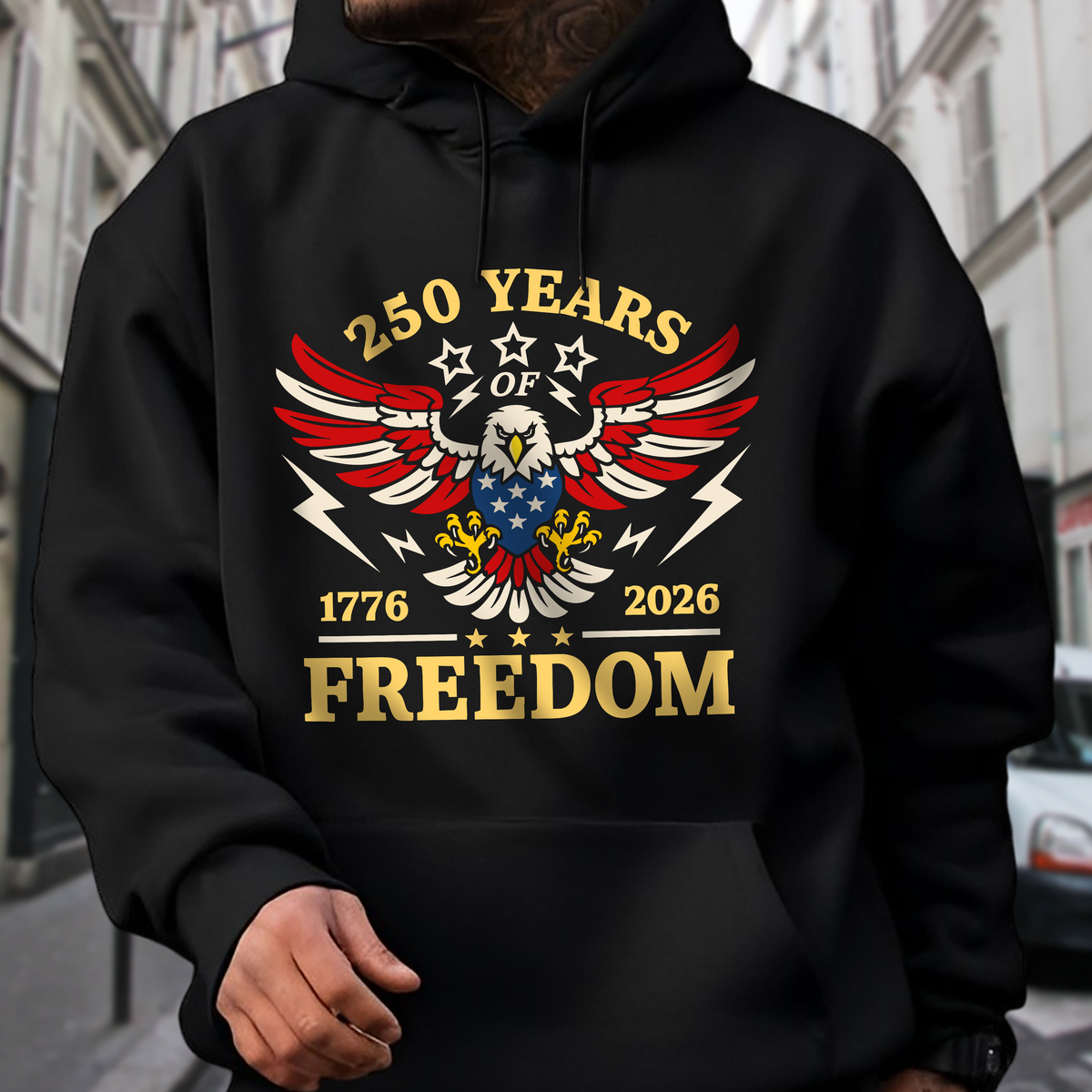 250 Years Of Freedom 1776 - 2026 USA 250th Anniversary Dark Shirt HA75 898054