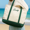Custom Name Family Embroidered Monogram Beach Bag HO82 894246