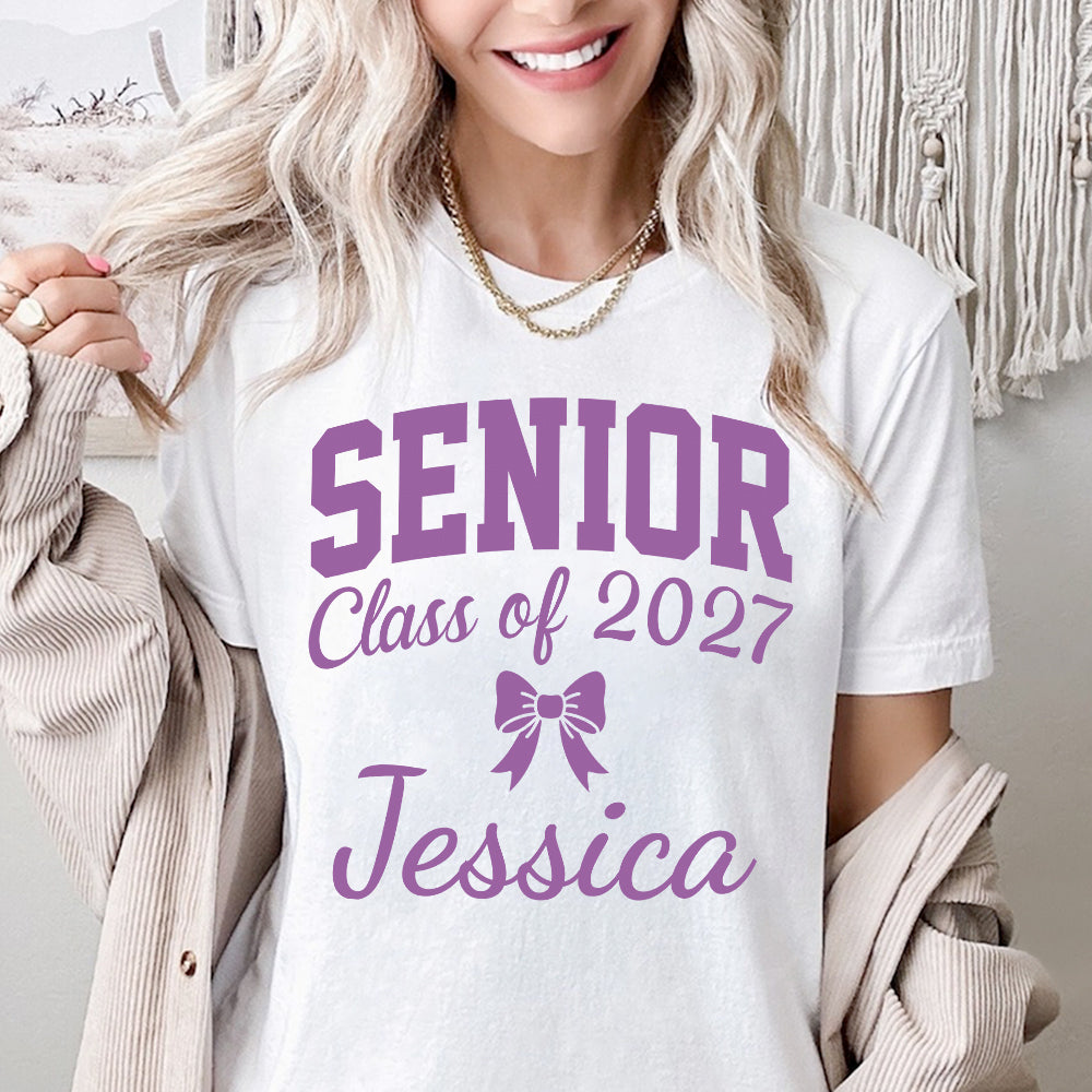 Personalized Name Senior Class of 2027 Bright Shirt Graduation Gift HA75 919100