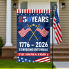 Custom Family Name America 250th Anniversary US Semiquincentennial Garden Flag HO82 901004