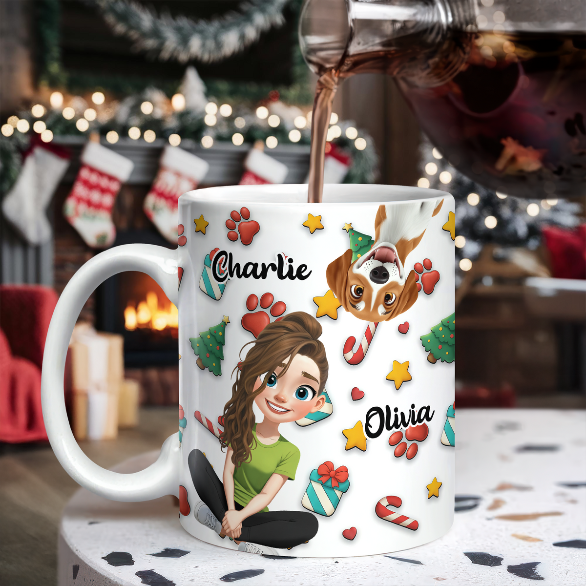 Personalized Dog And Human Mug For Dog Lover TH10 896261