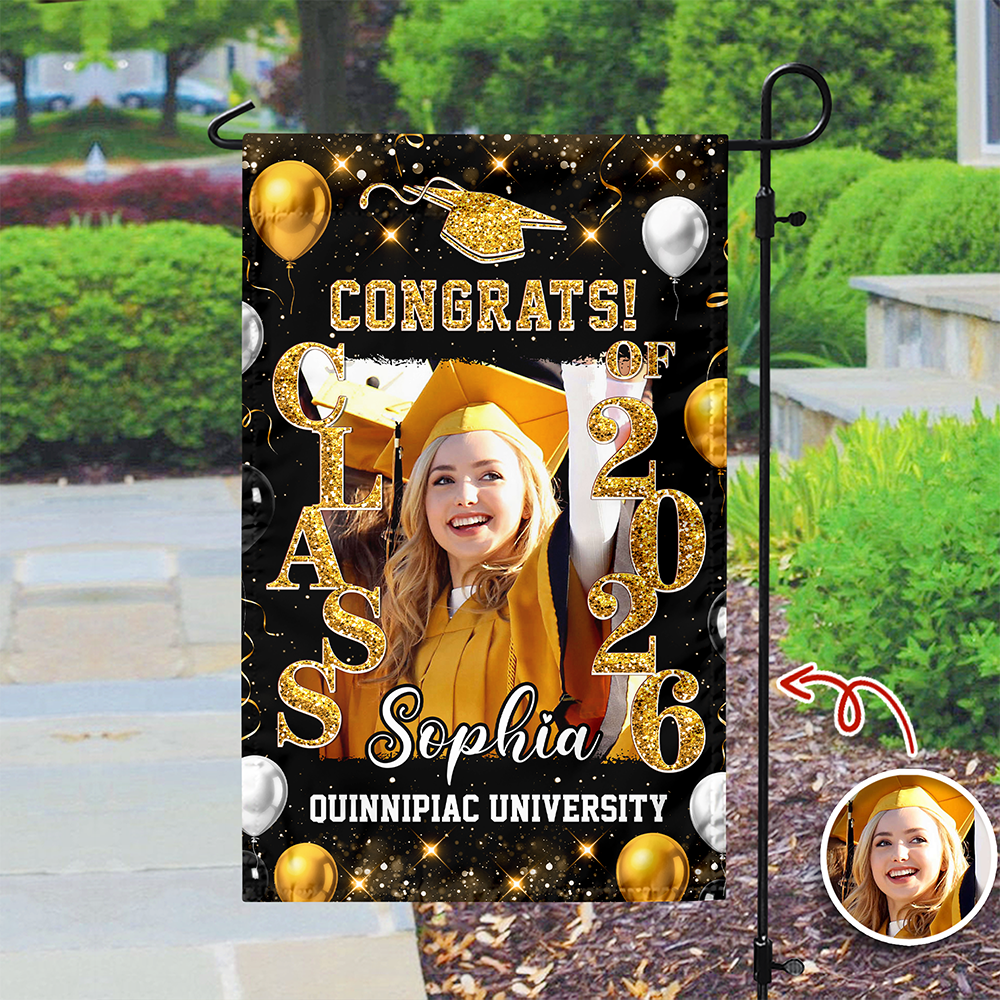 Personalized Photo Graduate Celebration Class Of 2026 Garden Flag HO82 901910