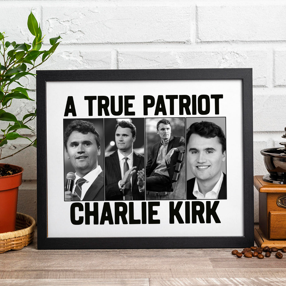 Justice for Charlie Kirk - Prayers Up for Charlie Picture Frame HA75 64486