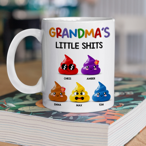 Mommy's Little Sh*ts Personalized White Mug Funny Gift For Family CH07 895286