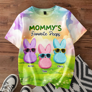 Personalized Grandma's Favorite Peeps Easter 3D Shirt Gift For Mom, Grandma HA75 891954