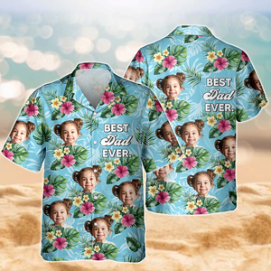 Custom Kid Photo Best Dad Ever Hawaiian Shirt CH07 896062