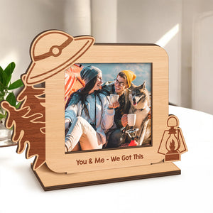 Camping Wooden Photo Frame – Replaceable Picture Vacation Frame HA75 892758