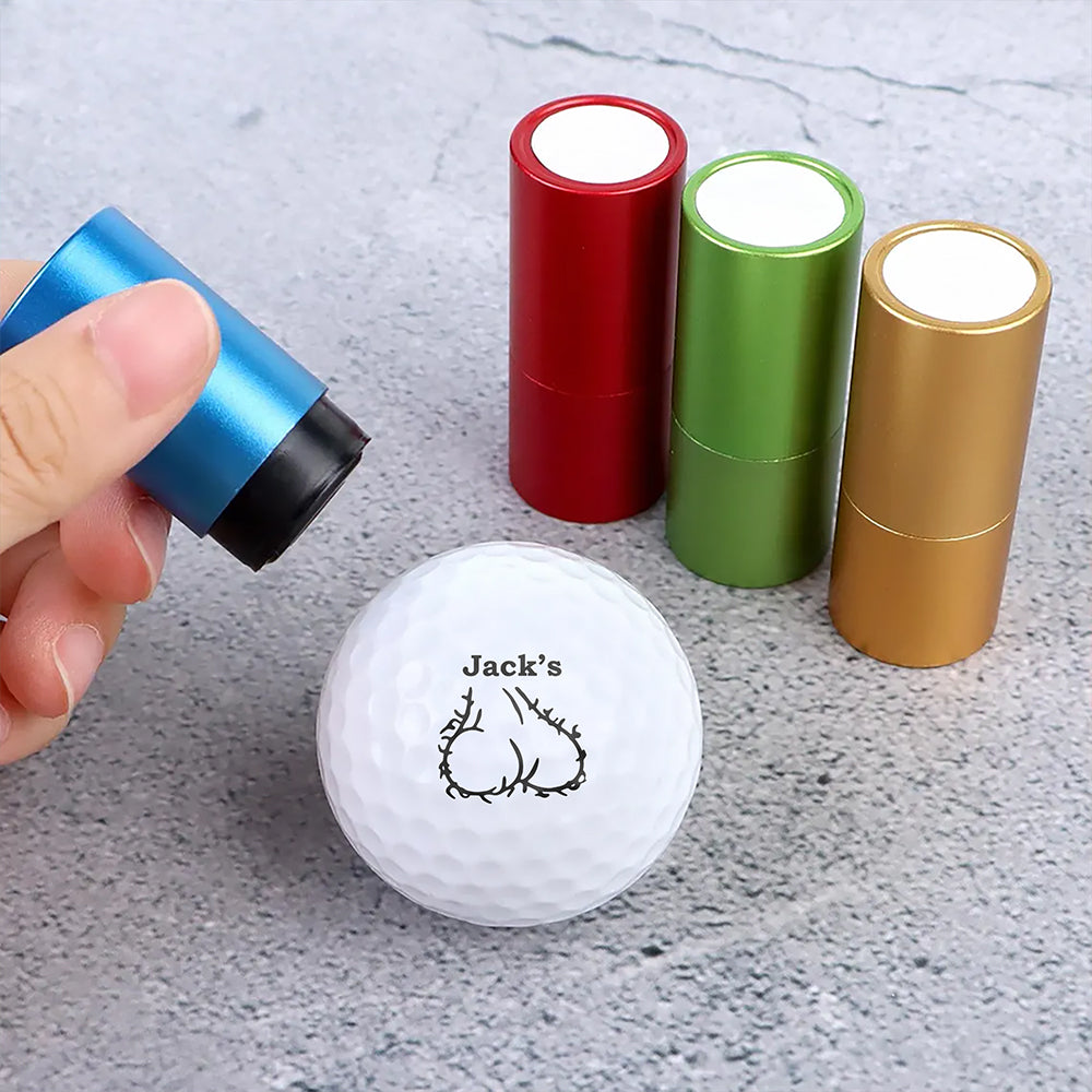 Custom Name Funny Golf Ball Stamp Box - Personalized Gift for Golfers HO82 903284