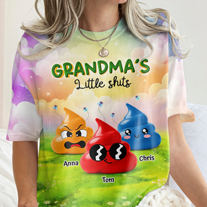 Grandma's Little Sh*ts Personalized 3D Shirt Funny Gift For Grandma, Mommy CH07 895250