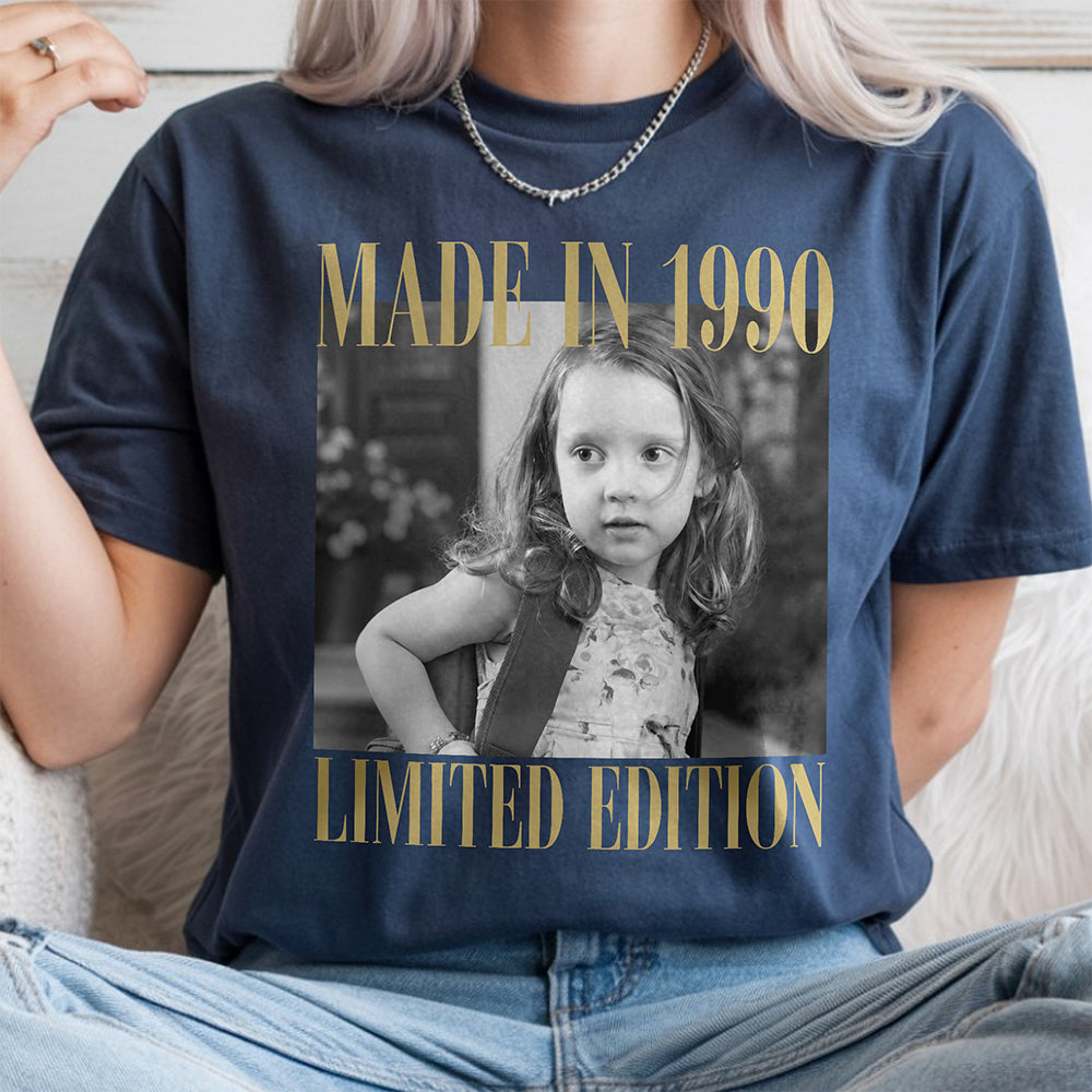 Custom Photo Birthday Vintage Comfort Shirt - Gift for Family & Friends HA75 921986