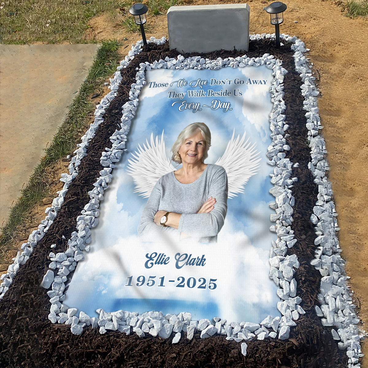 Custom Photo Forever In My Heart Memorial Heaven Grave Blanket TH10 892543