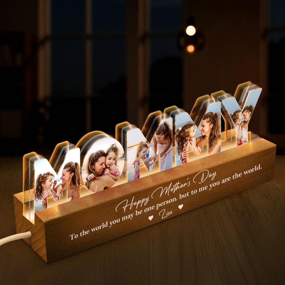 Custom Photo Happy Mother's Day LED Night Light HA75 891942