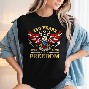 250 Years Of Freedom 1776 - 2026 USA 250th Anniversary Dark Shirt HA75 898054