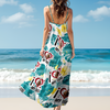 Custom Cute Pet Photo I Love My Dog Cat Hawaii Maxi Dress LM32 893405